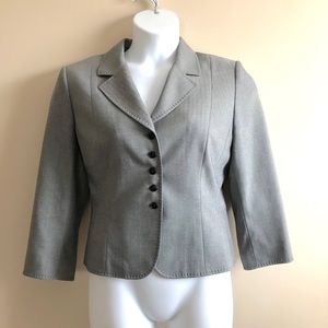 Grey Herringbone Tahari blazer